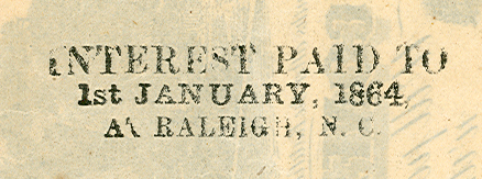 Raleigh NC 1864
